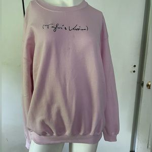 Taylor Swift Taylor’s Version pink pullover sweatshirt